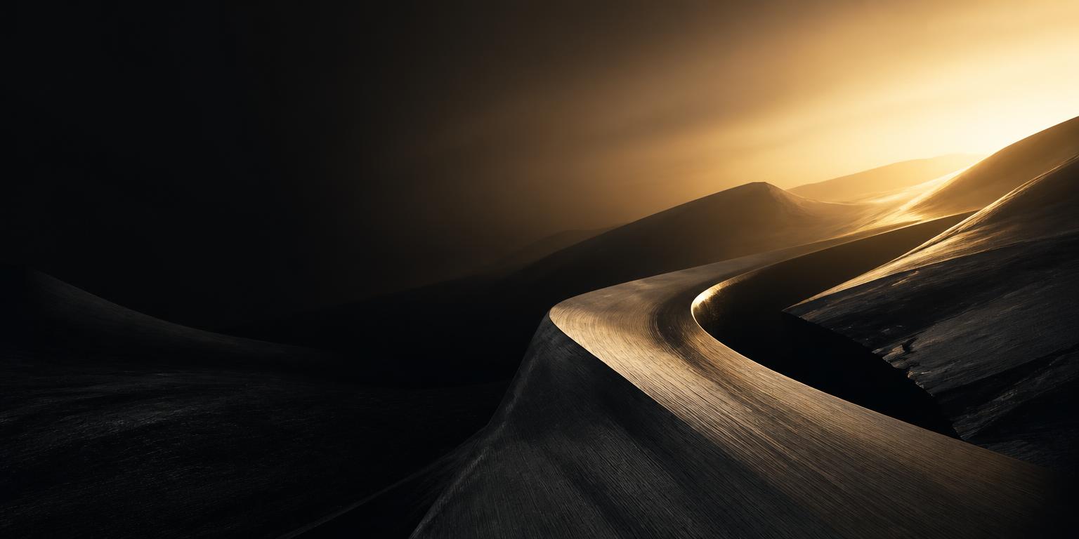 Abstract illuminated landscape
